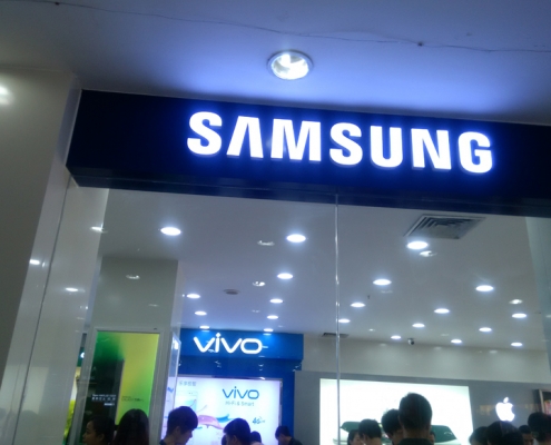 LED signage mold design, bulk production for Samsung in South Korea