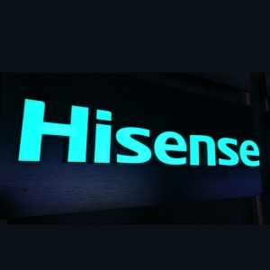 DC12V Wall Mount Green Mould LED Signage for Hisense Shops