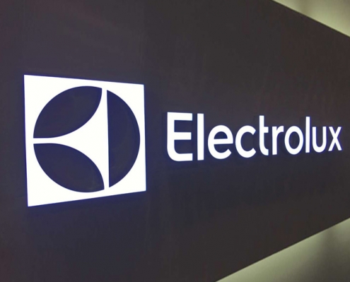 Frontlit Electrolux LED ABS Signage for Chain Stores