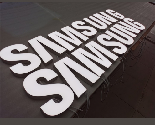 Waterproof Stainless Steel LED Samsung Shop Sign