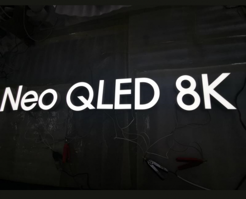 Neo QLED 8K LED Light Sign 6500K CCT